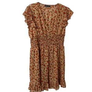 SHEIN women’s midi length floral v-neck dress. Size XL